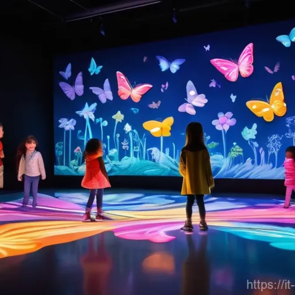 소피루비 관련 전시회 후기 - **Prompt:** A group of diverse children, aged 5-10, fully clothed in comfortable, colorful outfits, ...