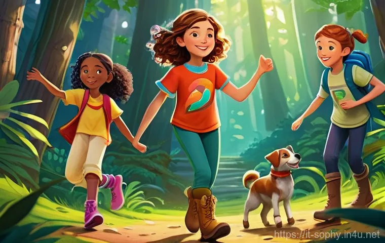 소피루비 캐릭터의 깊이 있는 분석 - **Prompt:** A vibrant, cheerful, modern animated illustration featuring Sophie Ruby, a young girl, l...