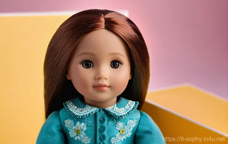 소피루비 캐릭터 인형 리뷰 - **Prompt:** A close-up shot of the Sophielubie doll being gently lifted from its packaging. The doll...