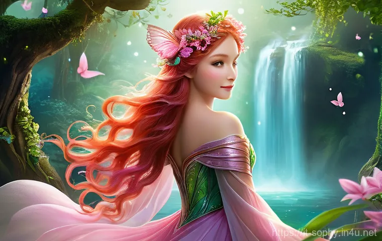 소피루비 캐릭터의 비밀 이야기 - Alfea's Courtyard: A Moment of Friendship and Magic**

"A vibrant, wide-angle illustration of the Wi...