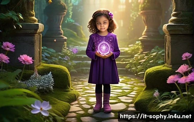 소피루비와 아동 심리학 - **Prompt:** A young, courageous girl named Sophie Ruby, approximately 8 years old, is in the middle ...