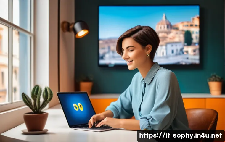 소피루비와 관련된 학문적 연구 - A vibrant digital influencer workspace featuring a young Italian woman with stylish short hair and c...