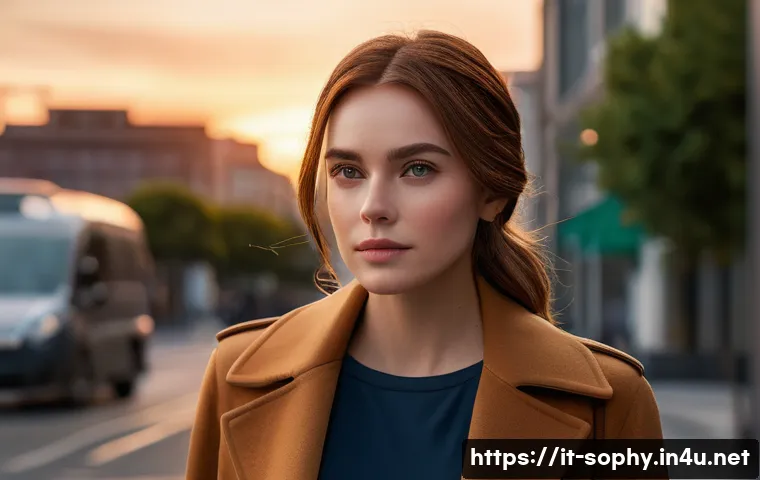 소피루비 방영 정보 - A charismatic female protagonist from the series "Sophie Ruby," dressed in stylish contemporary clot...