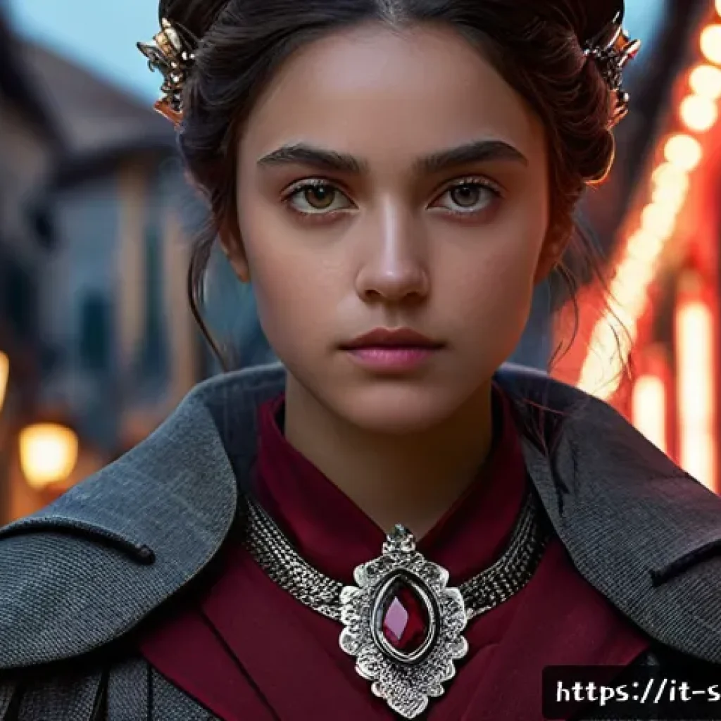 소피루비 인기 캐릭터 투표 - A dynamic portrait of Sofi Ruby’s main protagonist: a young woman with determined eyes and subtle vu...