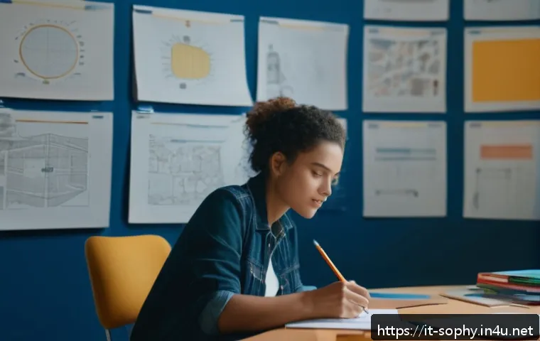 소피루비 연출 과정 - A creative film director in a modern studio setting, deeply focused on developing a unique concept; ...