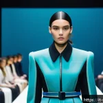 소피루비와 관련된 다큐멘터리 - A futuristic digital fashion event scene set in Milan, featuring diverse models wearing cutting-edge...