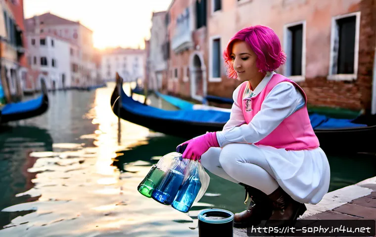 소피루비와 환경 문제 - Photorealistic Sophie Ruby-inspired magical girl with vivid pink hair and a modest sparkling pink-an...